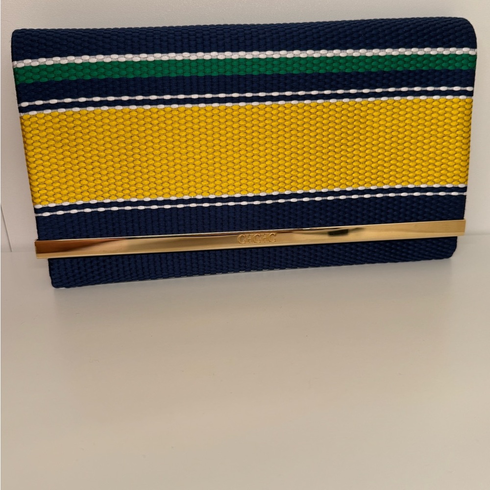 CH Textured Fabric Clutch